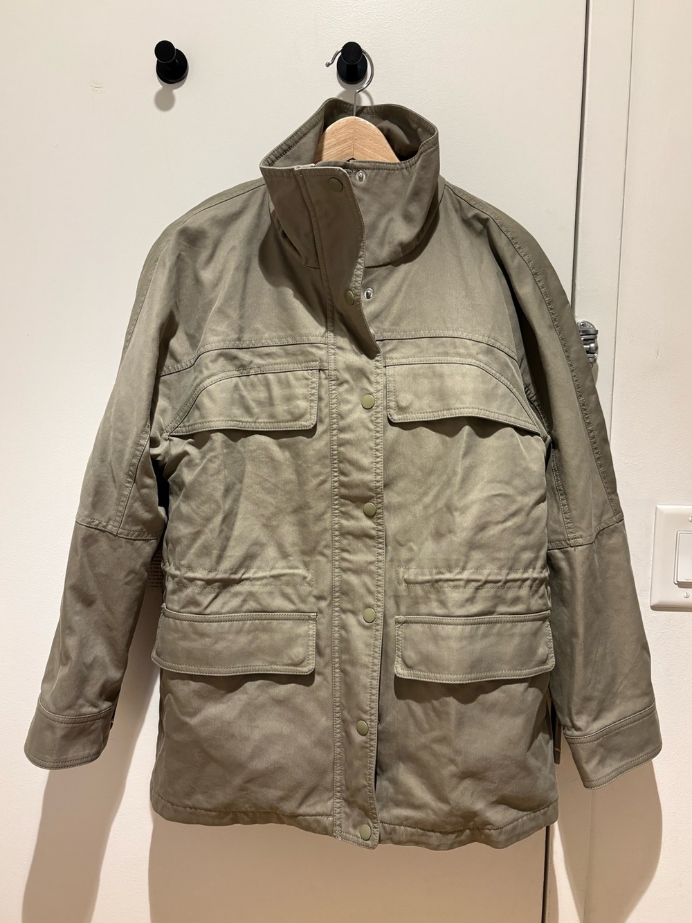 & Other Stories Olive Green Military Field Jacket